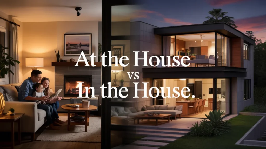 At the House vs in the House