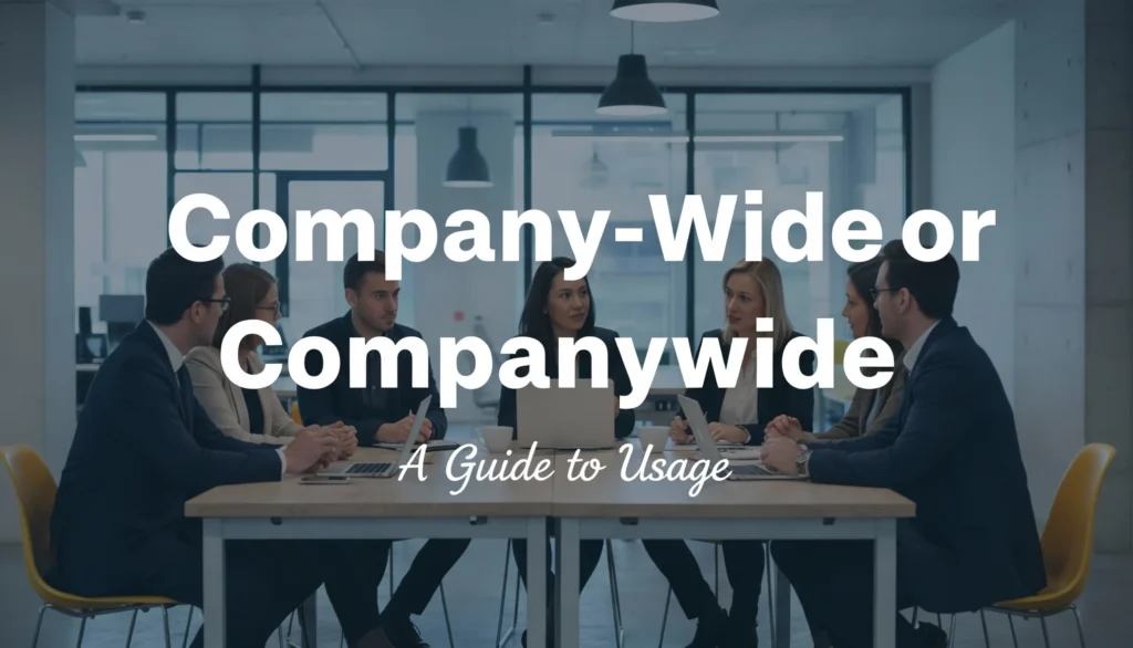 Company-Wide Or Companywide