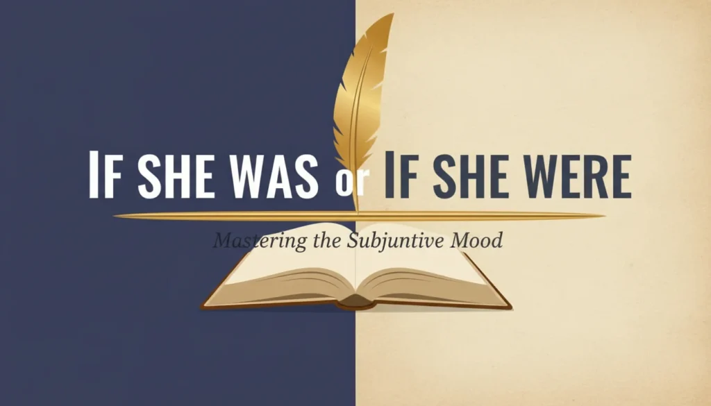 If She Was or If She Were