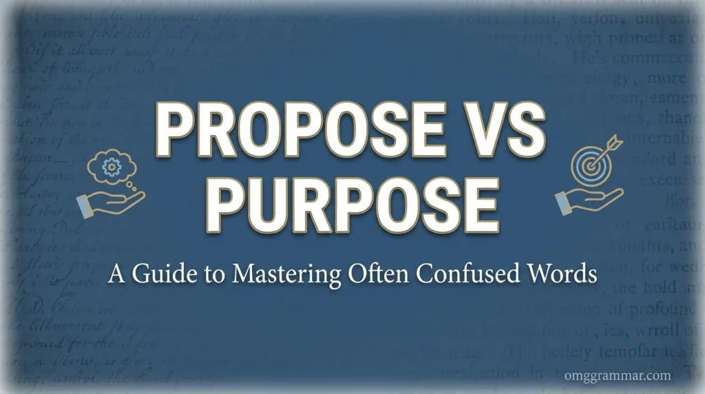 Propose vs Purpose