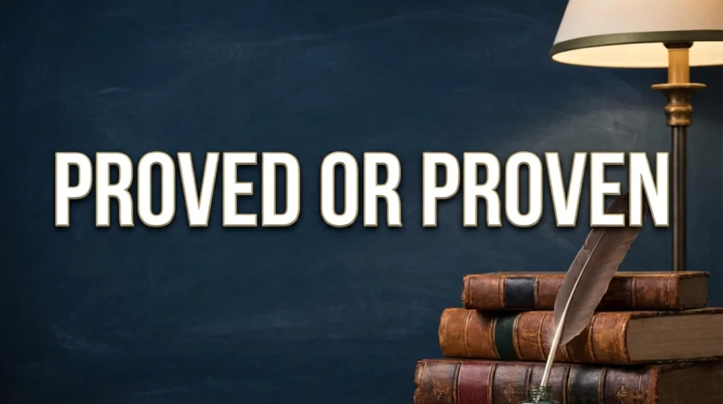 Proved or Proven