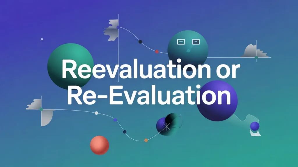 Reevaluation or Re-evaluation