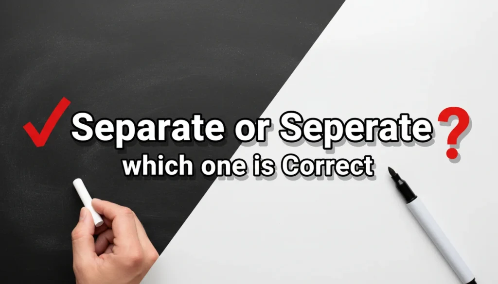 Separate or Seperate which one is Correct
