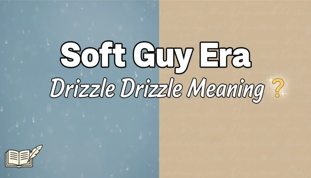 Soft Guy Era Drizzle Drizzle Meaning