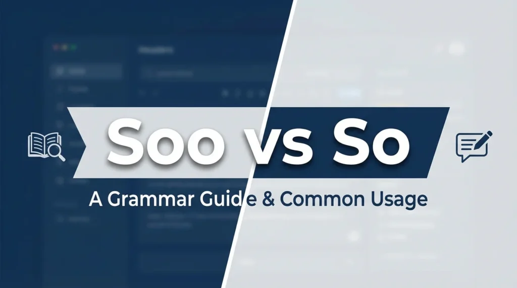 Soo vs So