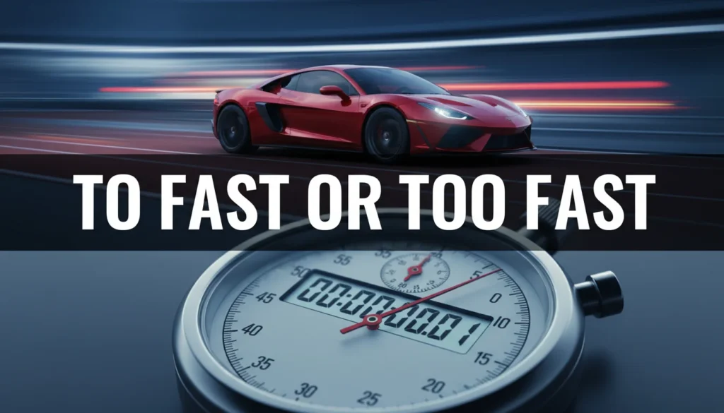 To Fast or Too Fast