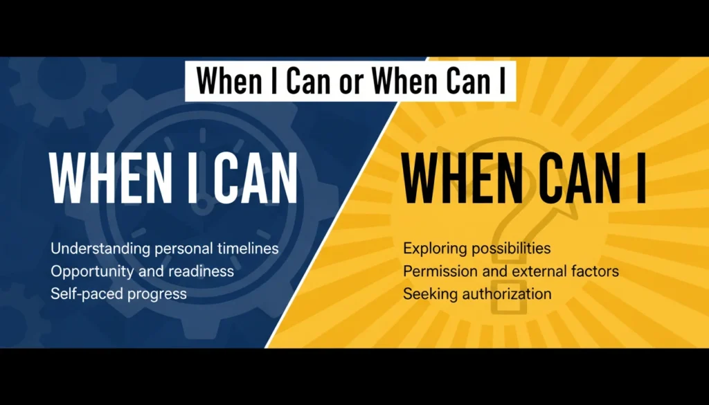 When I Can or When Can I