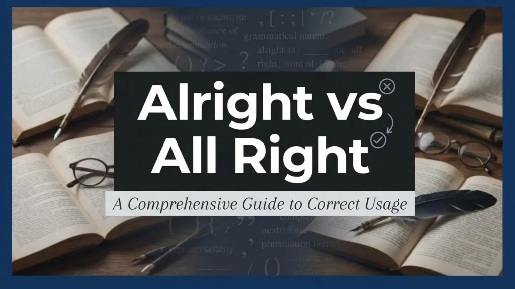 Alright vs All Right