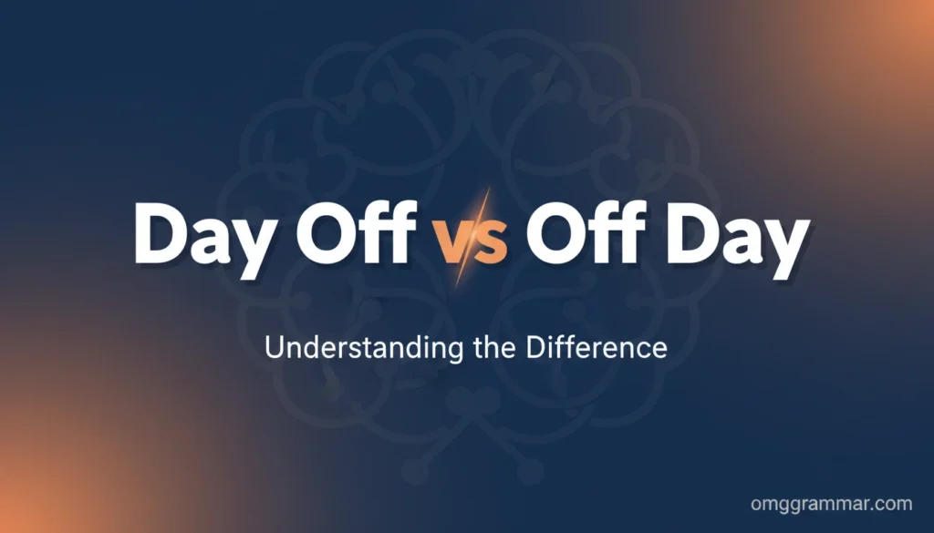 Day Off vs Off Day