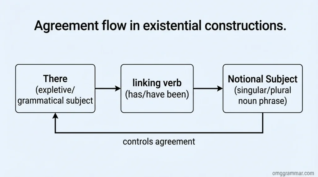 Diagram of There Has Been vs There Have Been