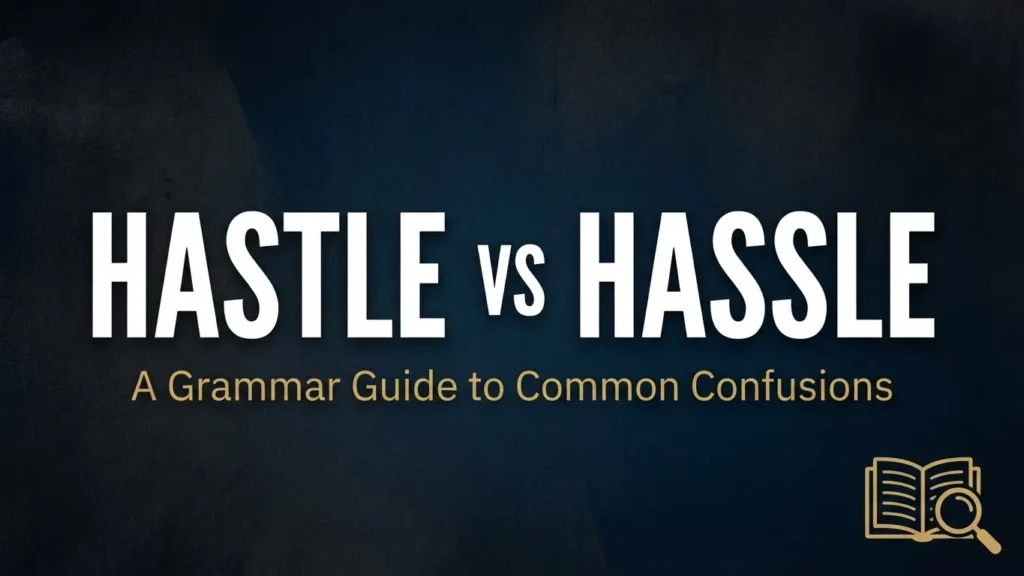Hastle vs Hassle
