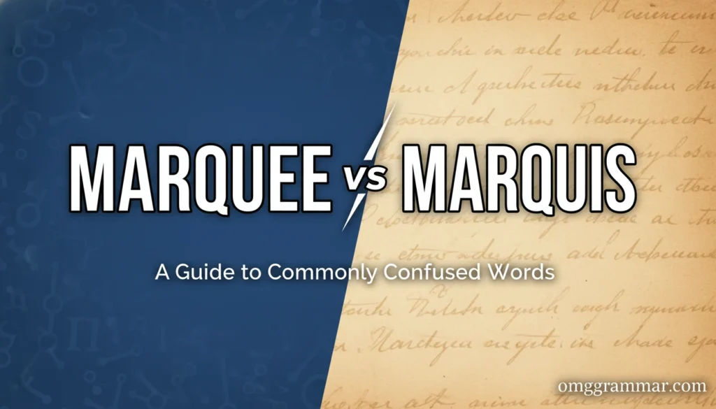 Marquee vs Marquis