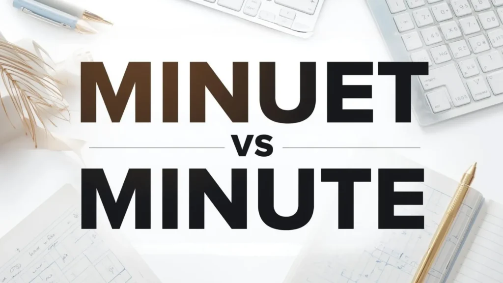 Minuet vs Minute