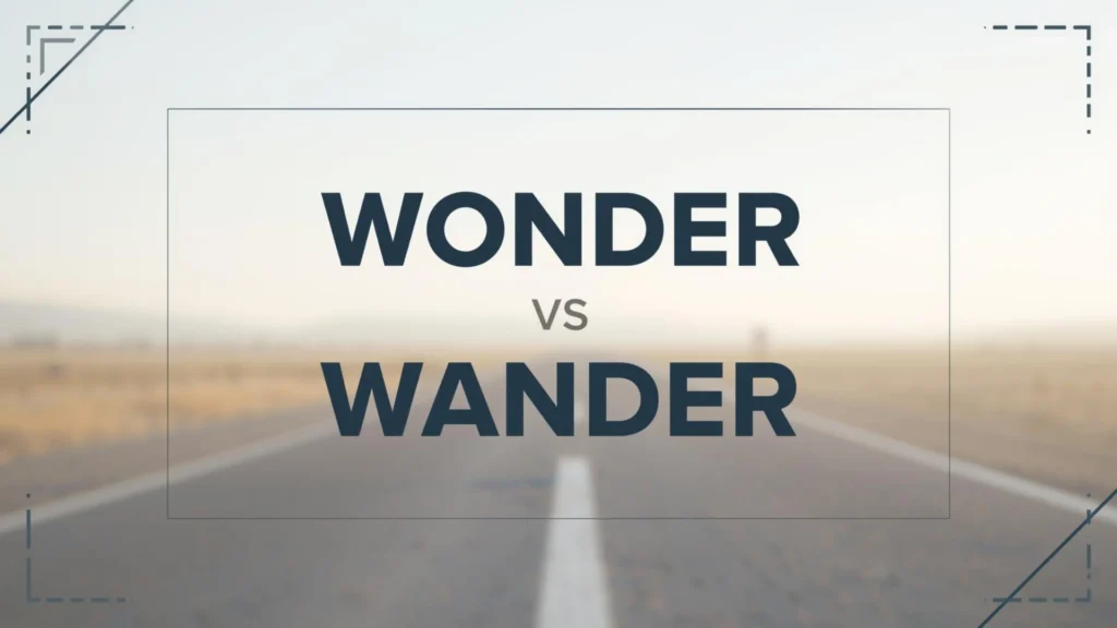Wonder vs. Wander