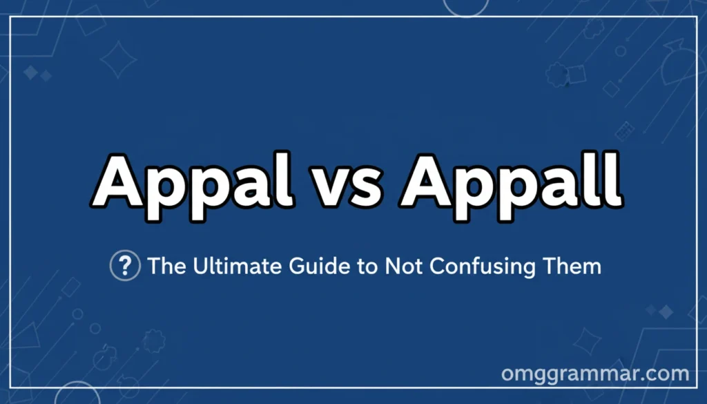 Appal vs Appall
