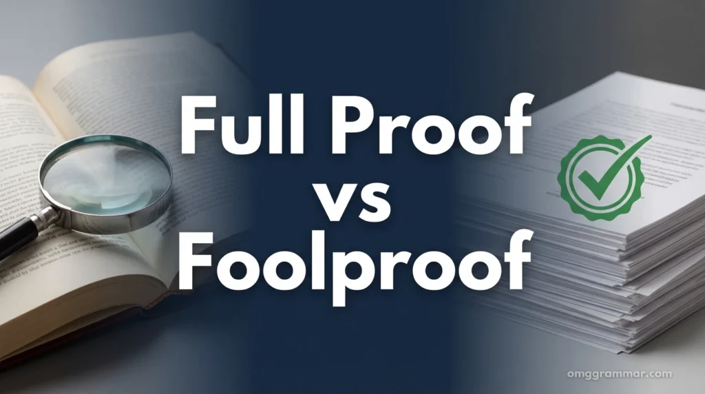 Full Proof vs Foolproof