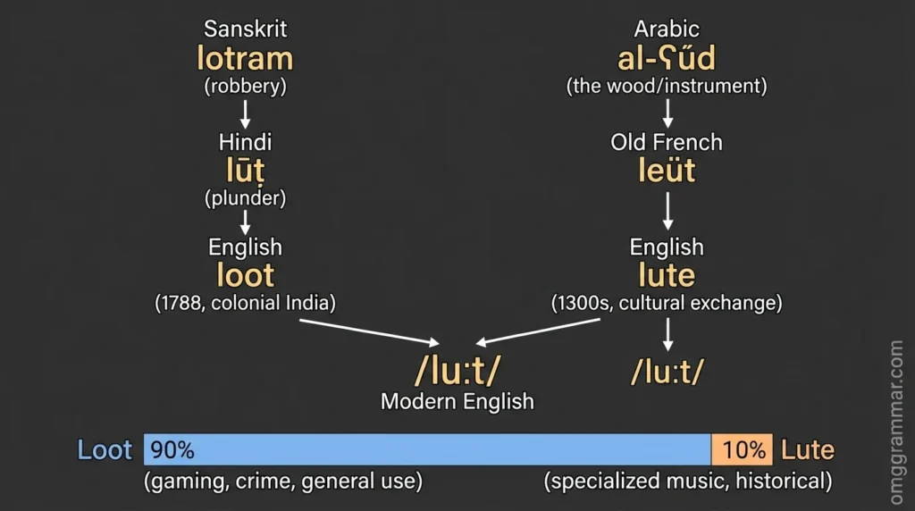 Loot vs Lute diagram chart