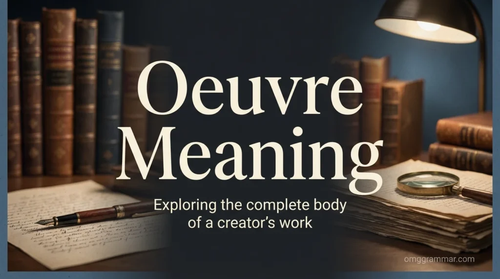 Oeuvre Meaning