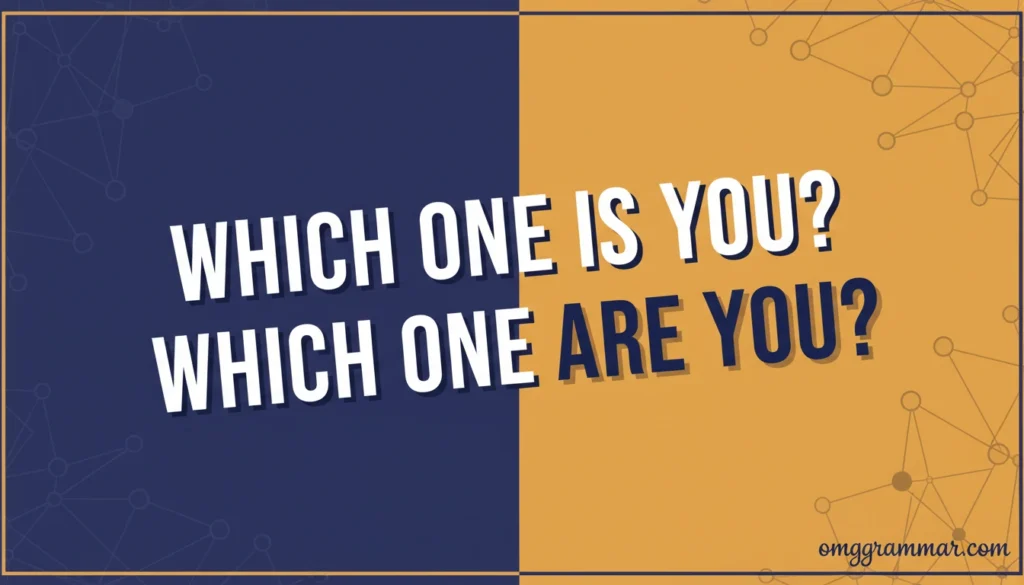 Which One Is You or Which One Are You