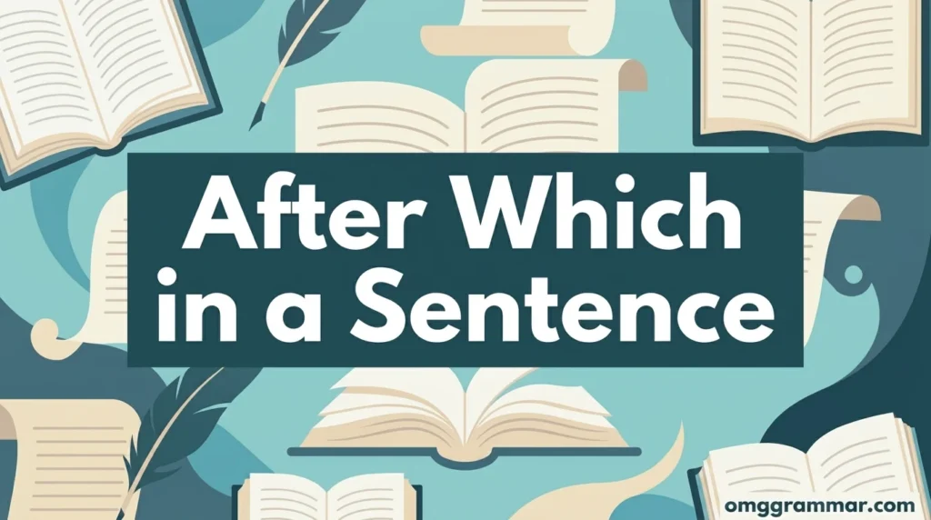After Which in a Sentence