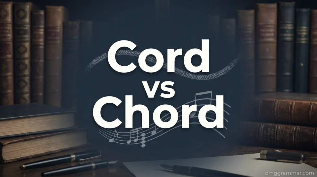 Cord vs Chord