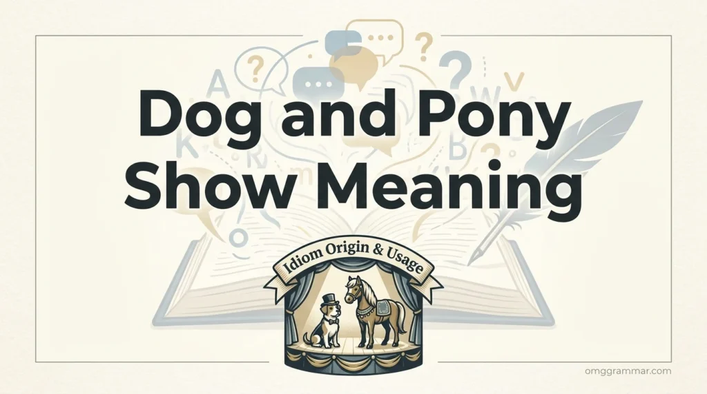 Dog and Pony Show Meaning