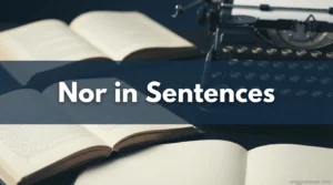 Nor in Sentences: Meaning, Rules, and Examples
