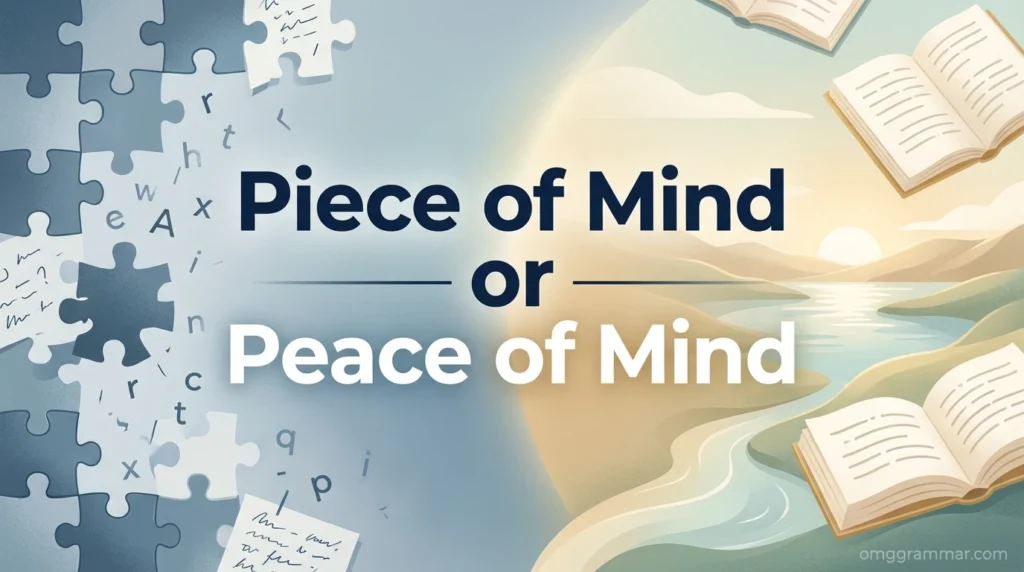 Piece of Mind or Peace of Mind