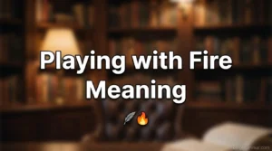 Playing with Fire: What Does It Mean?