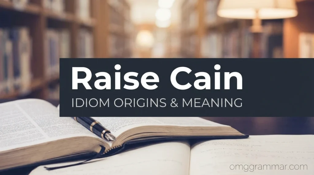 Raise Cain Meaning