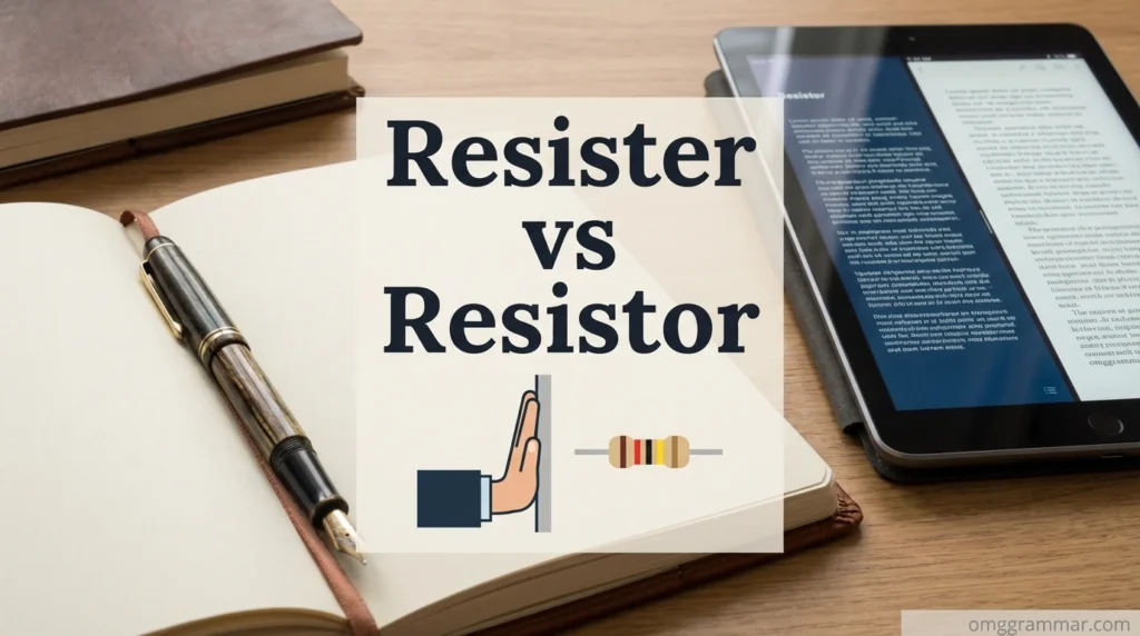 Resister vs Resistor