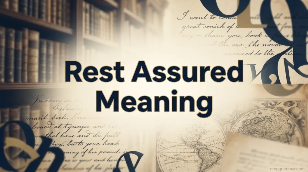 Rest Assured Meaning