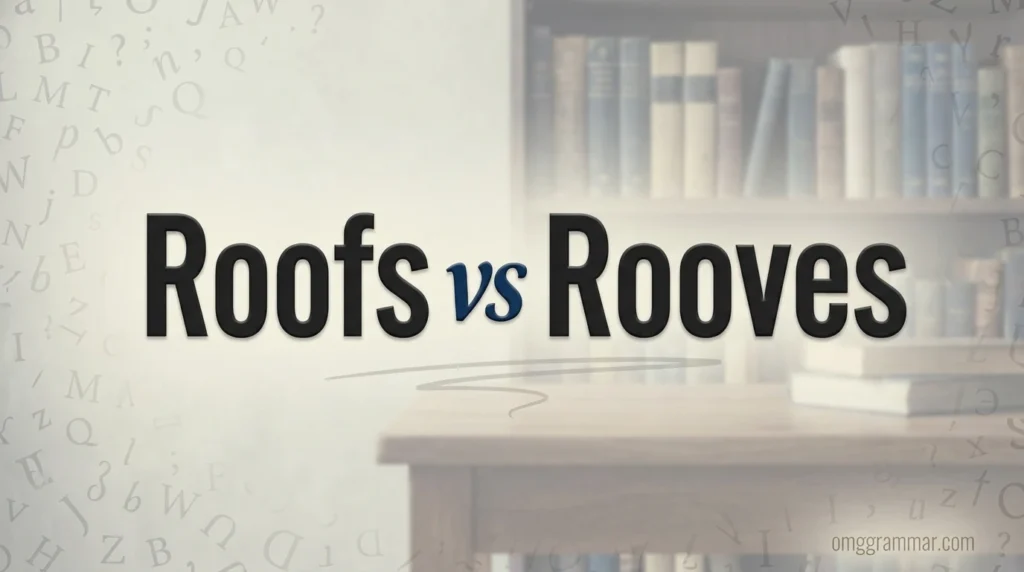 Roofs vs Rooves