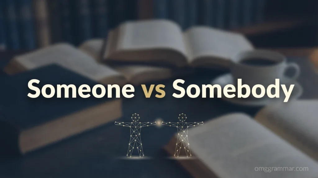 Someone vs Somebody