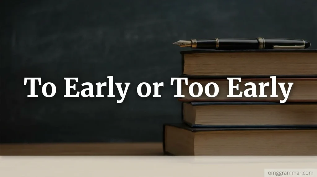 To Early or Too Early