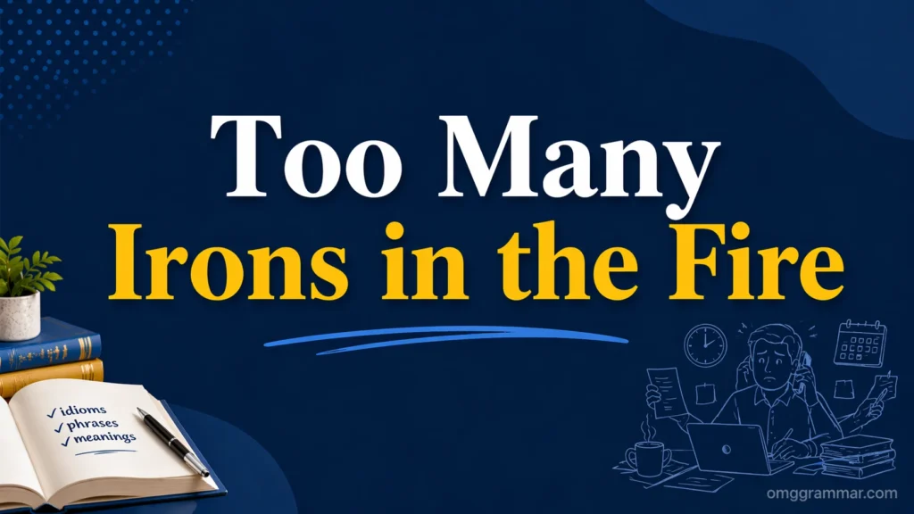 Too Many Irons in the Fire