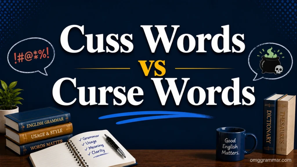 Cuss Words vs Curse Words